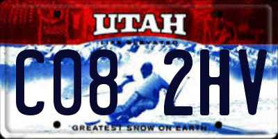 UT license plate C082HV