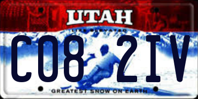 UT license plate C082IV