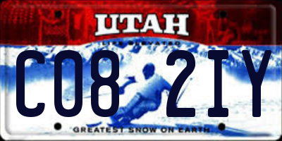 UT license plate C082IY