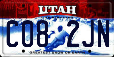 UT license plate C082JN