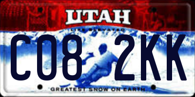 UT license plate C082KK