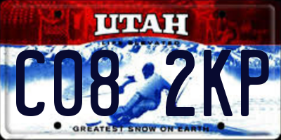 UT license plate C082KP