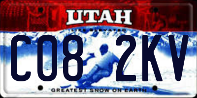UT license plate C082KV