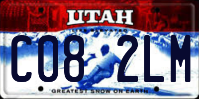 UT license plate C082LM