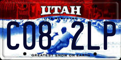 UT license plate C082LP
