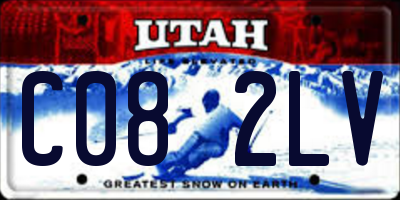 UT license plate C082LV