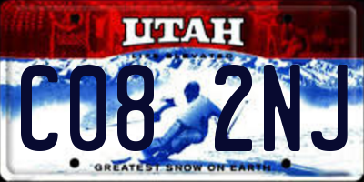 UT license plate C082NJ