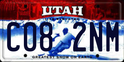 UT license plate C082NM