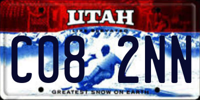 UT license plate C082NN