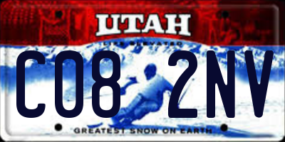 UT license plate C082NV