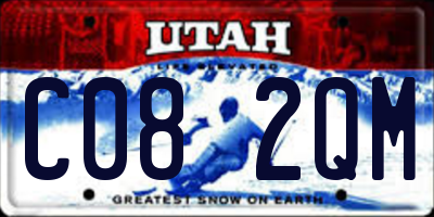 UT license plate C082QM