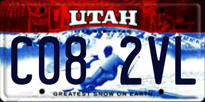 UT license plate C082VL