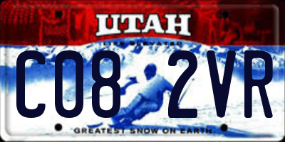 UT license plate C082VR
