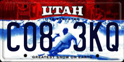 UT license plate C083KQ