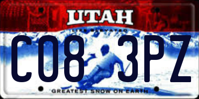 UT license plate C083PZ