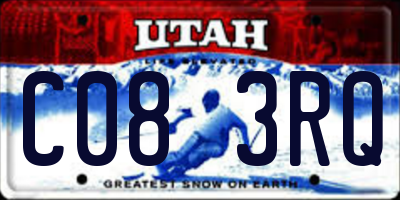 UT license plate C083RQ