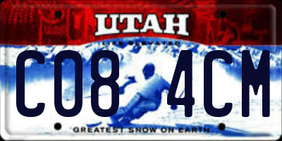 UT license plate C084CM