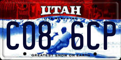 UT license plate C086CP