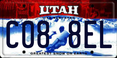 UT license plate C088EL