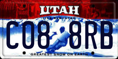 UT license plate C088RB