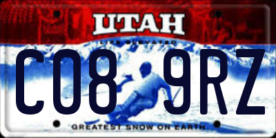 UT license plate C089RZ