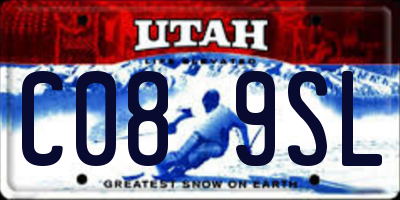 UT license plate C089SL
