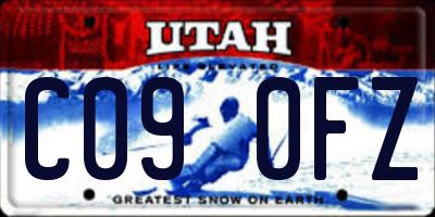 UT license plate C090FZ