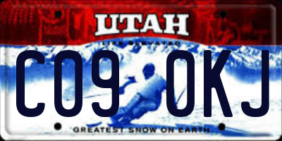 UT license plate C090KJ