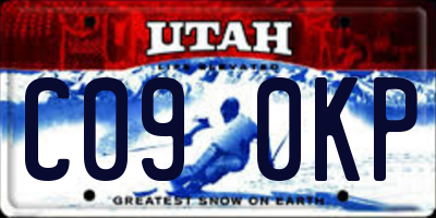 UT license plate C090KP