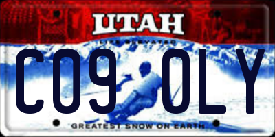 UT license plate C090LY
