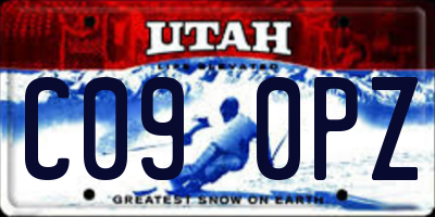 UT license plate C090PZ