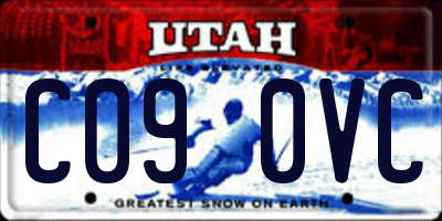 UT license plate C090VC