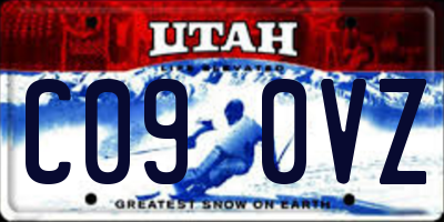 UT license plate C090VZ