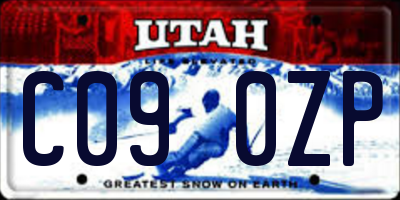 UT license plate C090ZP