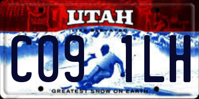 UT license plate C091LH