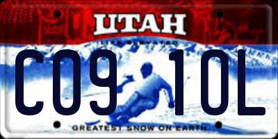 UT license plate C091OL
