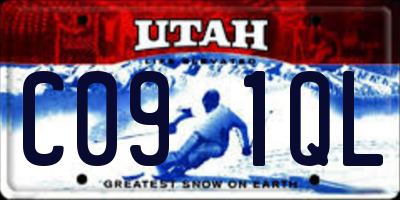 UT license plate C091QL