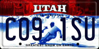 UT license plate C091SU