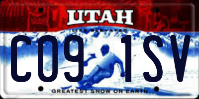 UT license plate C091SV