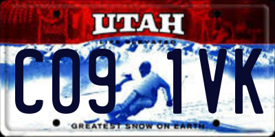 UT license plate C091VK