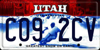 UT license plate C092CV