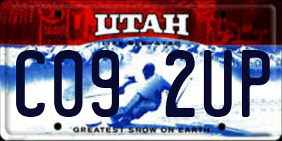 UT license plate C092UP