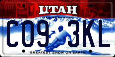 UT license plate C093KL