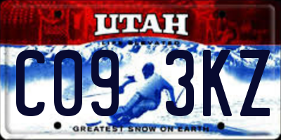 UT license plate C093KZ