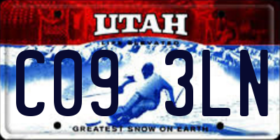 UT license plate C093LN