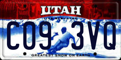 UT license plate C093VQ