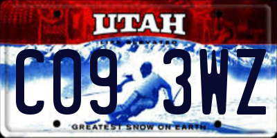 UT license plate C093WZ
