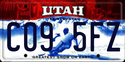 UT license plate C095FZ