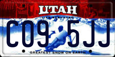 UT license plate C095JJ