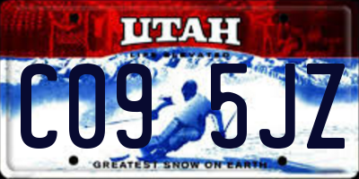 UT license plate C095JZ